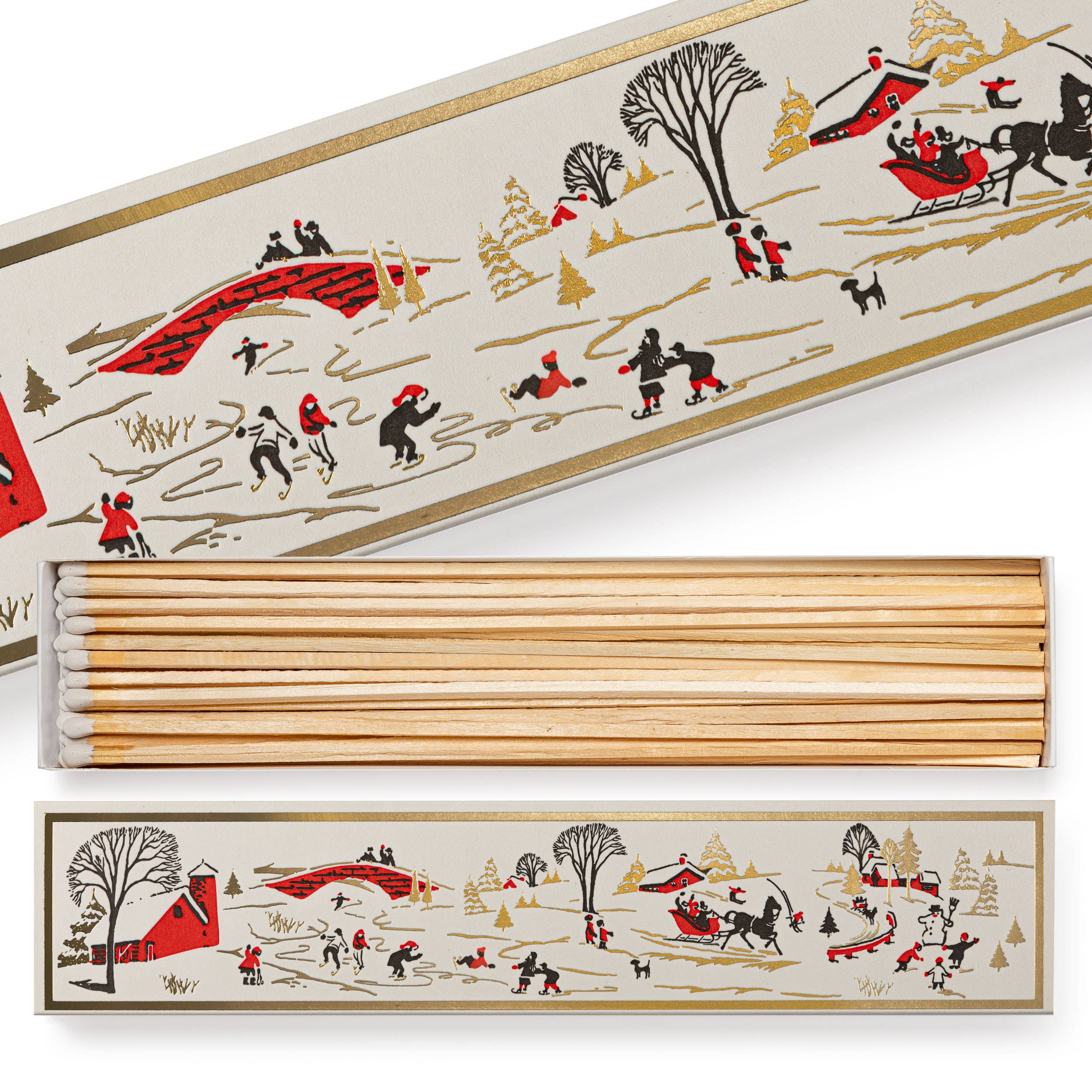 Winter Snowscape | Long Safety Matches  π